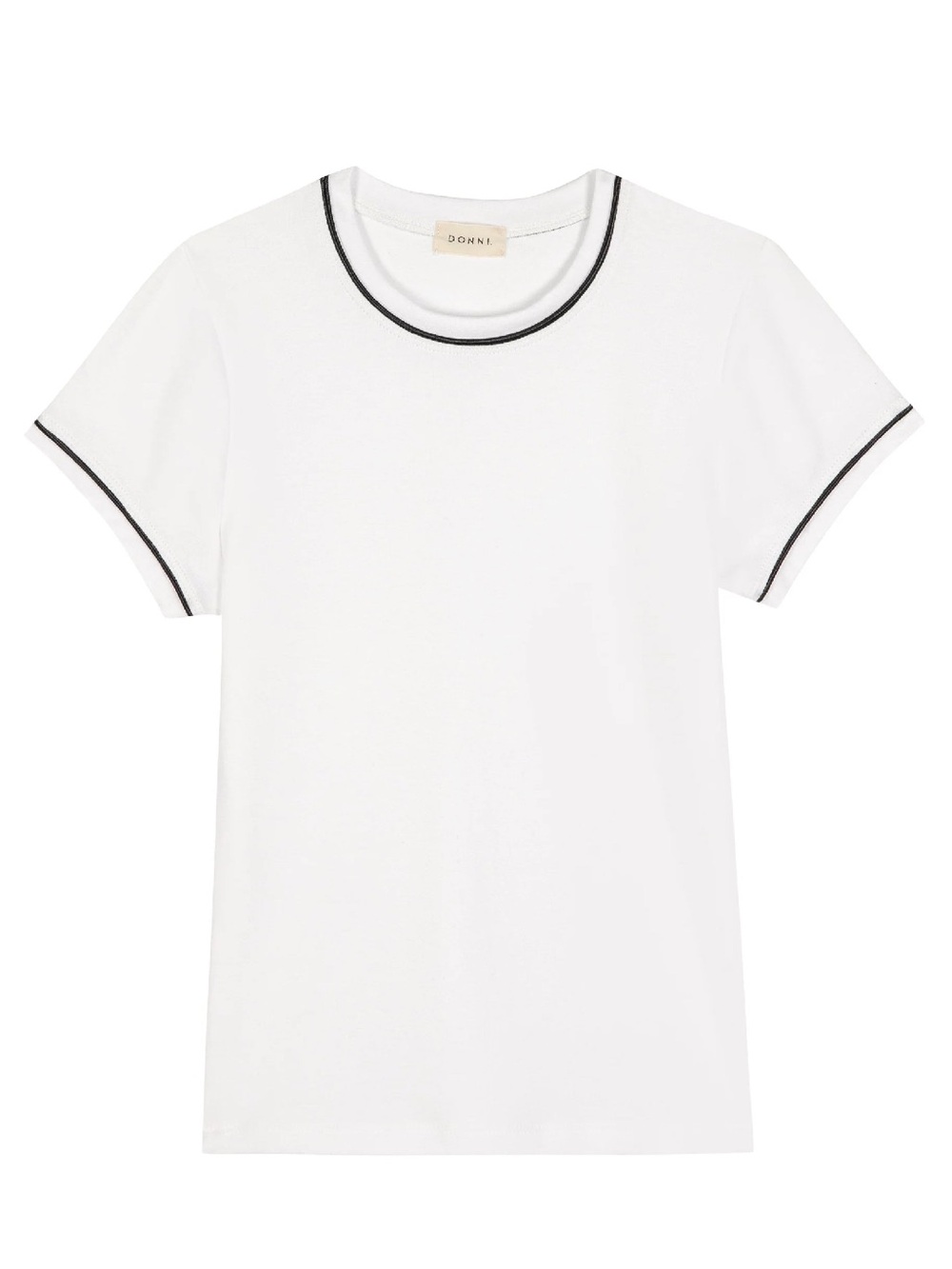 DONNI baby rib contrast tee